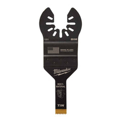 Milwaukee Tool - Rotary & Multi-Tool Accessories; Accessory Type: Multi-Material Blade ; For Use With: Multi-Tools ; Includes: 3/8" TITANIUM BI-METAL WOOD W/NAILS BLADE ; Maximum RPM: 0.000 ; Color: Black ; Tooth Style: End Cut - Exact Tooling