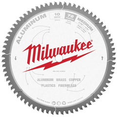 Milwaukee Tool - Wet & Dry-Cut Saw Blades; Blade Diameter (Inch): 10 ; Blade Material: Carbide-Tipped ; Arbor Style: Standard Round ; Arbor Hole Diameter (Inch): 5/8 ; Arbor Hole Diameter (Decimal Inch): 5/8 ; Application: Non-Ferrous Metal Cutting - Exact Tooling