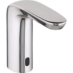 American Standard - Electronic & Sensor Faucets; Type: Sensor ; Style: Modern; Contemporary ; Type of Power: Battery ; Spout Type: Low Arc ; Mounting Centers: Single Hole (Inch); Finish/Coating: Polished Chrome - Exact Tooling