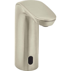 American Standard - Electronic & Sensor Faucets; Type: Sensor ; Style: Modern; Contemporary ; Type of Power: DC ; Spout Type: Low Arc ; Mounting Centers: Single Hole (Inch); Finish/Coating: Brushed; Nickel - Exact Tooling