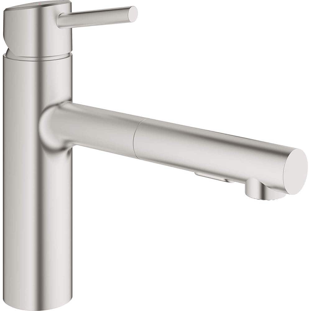 Grohe - Kitchen & Bar Faucets; Type: Pull Out ; Style: Contemporary; Modern; Transitional ; Mount: Deck ; Design: One Handle ; Handle Type: Lever ; Spout Type: Pullout - Exact Tooling