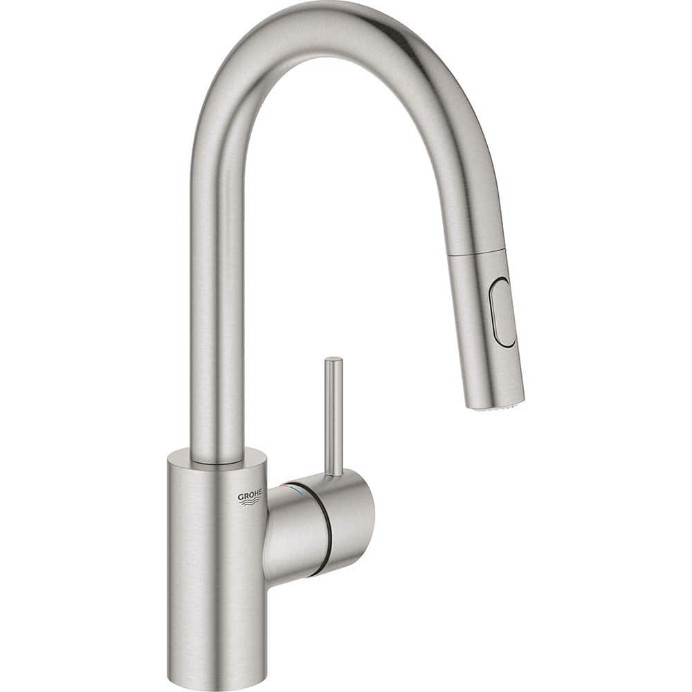 Grohe - Kitchen & Bar Faucets; Type: Pull Down ; Style: Contemporary; Modern; Transitional ; Mount: Deck ; Design: One Handle ; Handle Type: Lever ; Spout Type: High Arc - Exact Tooling
