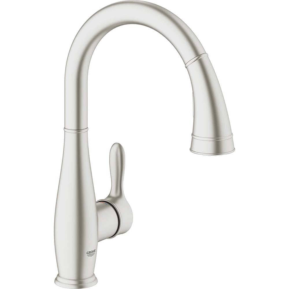 Grohe - Kitchen & Bar Faucets; Type: Pull Down ; Style: Contemporary; Modern; Transitional ; Mount: Deck ; Design: One Handle ; Handle Type: Lever ; Spout Type: High Arc - Exact Tooling