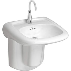American Standard - Faucet Replacement Parts & Accessories; Type: Murro Wall-Hung EverClean Sink with Center Hole Only ; For Use With: Murro Wall-Hung EverClean Sink with Center Hole Only ; Material: Vitreous china - Exact Tooling