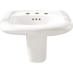 American Standard - Faucet Replacement Parts & Accessories; Type: Murro Wall-Hung EverClean Sink with 8-Inch Widespread ; For Use With: Murro Wall-Hung EverClean Sink with 8-Inch Widespread ; Material: Vitreous china - Exact Tooling