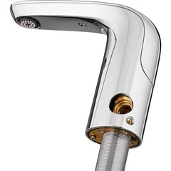 American Standard - Electronic & Sensor Faucets; Type: Sensor ; Style: Modern; Contemporary ; Type of Power: DC ; Spout Type: Low Arc ; Mounting Centers: Single Hole (Inch); Finish/Coating: Polished Chrome - Exact Tooling