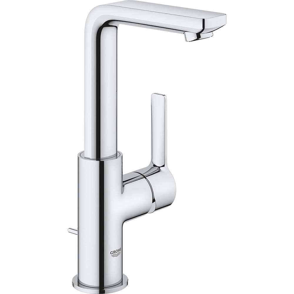 Grohe - Lavatory Faucets; Type: Deck Mount ; Spout Type: High Arc ; Design: Lever ; Handle Type: Lever ; Mounting Centers: Single Hole (Inch); Drain Type: Pop-Up - Exact Tooling