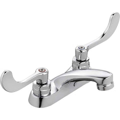 American Standard - Lavatory Faucets; Type: Centerset ; Spout Type: Low Arc ; Design: Two Handle ; Handle Type: Lever ; Mounting Centers: 4 (Inch); Drain Type: No Drain - Exact Tooling