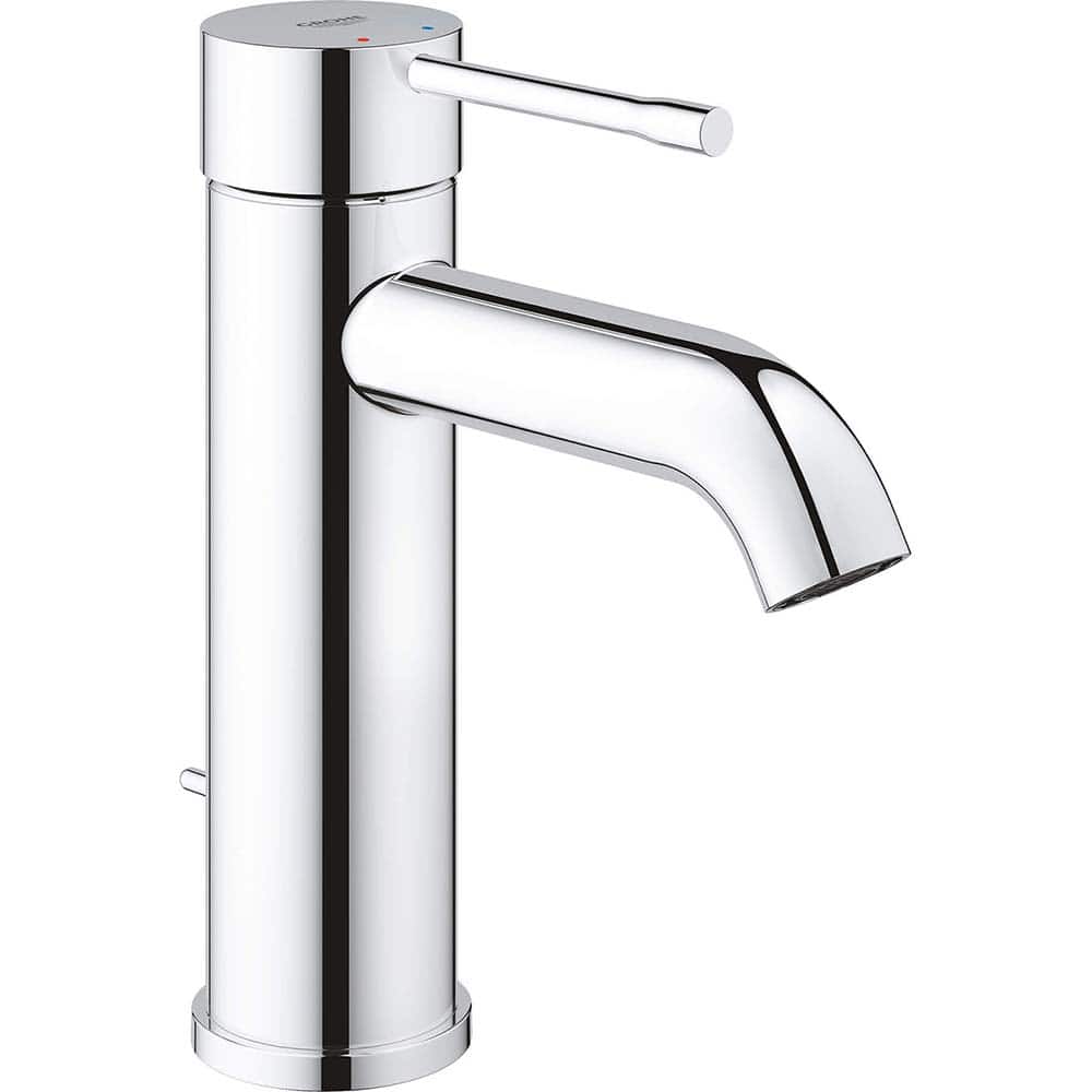 Grohe - Lavatory Faucets; Type: Deck Mount ; Spout Type: Low Arc ; Design: Lever ; Handle Type: Lever ; Mounting Centers: Single Hole (Inch); Drain Type: Pop-Up - Exact Tooling