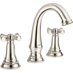 American Standard - Lavatory Faucets; Type: Wall Mount ; Spout Type: High Arc ; Design: Two Handle ; Handle Type: Cross ; Mounting Centers: 8 (Inch); Drain Type: Pop-Up - Exact Tooling