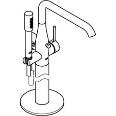 Grohe - Tub & Shower Faucets; Type: Freestanding Bathtub Faucet ; Style: Contemporary; Modern; Transitional ; Design: One Handle ; Material: Metal ; Handle Type: Lever ; Handle Material: Metal - Exact Tooling