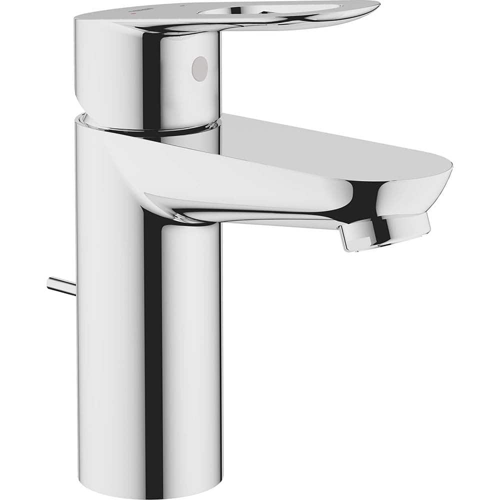 Grohe - Lavatory Faucets; Type: Deck Mount ; Spout Type: Low Arc ; Design: Lever ; Handle Type: Lever ; Mounting Centers: Single Hole (Inch); Drain Type: Pop-Up - Exact Tooling