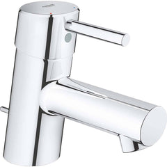 Grohe - Lavatory Faucets; Type: Deck Mount ; Spout Type: Low Arc ; Design: Lever ; Handle Type: Lever ; Mounting Centers: Single Hole (Inch); Drain Type: Pop-Up - Exact Tooling