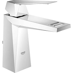 Grohe - Lavatory Faucets; Type: Deck Mount ; Spout Type: Low Arc ; Design: Lever ; Handle Type: Lever ; Mounting Centers: Single Hole (Inch); Drain Type: Pop-Up - Exact Tooling