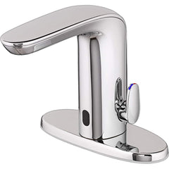 American Standard - Electronic & Sensor Faucets; Type: Sensor ; Style: Modern; Contemporary ; Type of Power: Battery ; Spout Type: Low Arc ; Mounting Centers: Single Hole (Inch); Finish/Coating: Polished Chrome - Exact Tooling