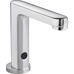 American Standard - Electronic & Sensor Faucets; Type: Sensor ; Style: Modern; Contemporary ; Type of Power: DC ; Spout Type: Low Arc ; Mounting Centers: Single Hole (Inch); Finish/Coating: Polished Chrome - Exact Tooling