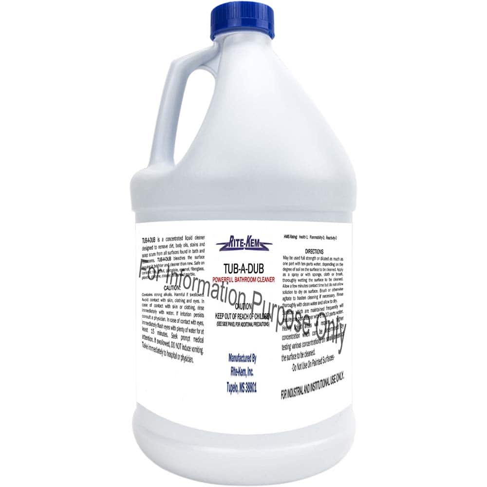 Rite-Kem - Bathroom, Tile & Toilet Bowl Cleaners; Type: Bathroom Cleaner ; Form: Liquid Concentrate ; Container Size: 1 Gal. ; Container Type: Bottle ; Scent: Pleasant ; Disinfectant: No - Exact Tooling