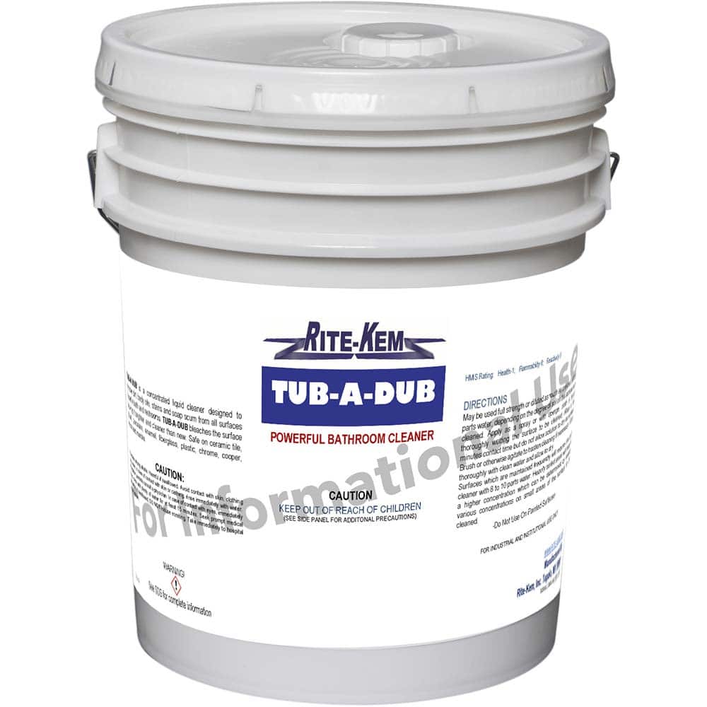 Rite-Kem - Bathroom, Tile & Toilet Bowl Cleaners; Type: Bathroom Cleaner ; Form: Liquid Concentrate ; Container Size: 55 Gal. Drum ; Container Type: Plastic Drum ; Scent: Pleasant ; Disinfectant: No - Exact Tooling