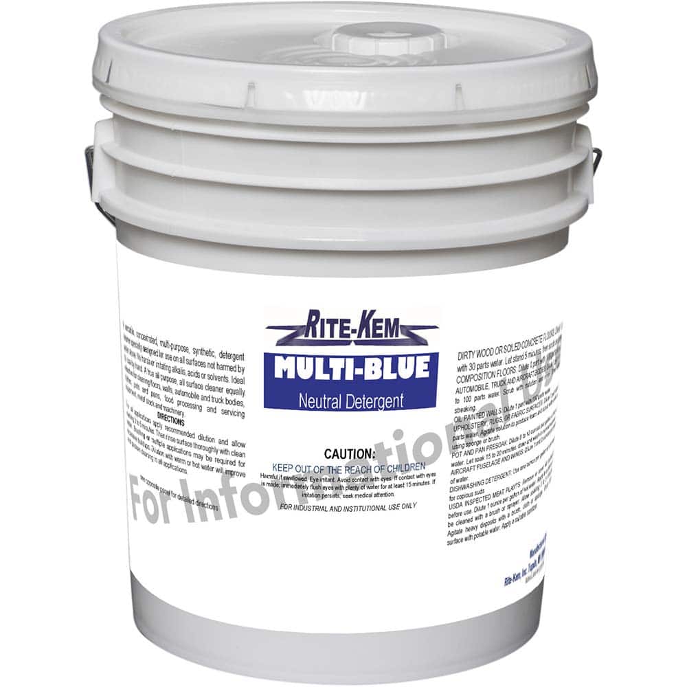 Rite-Kem - Floor Cleaners, Strippers & Sealers; Type: All-Purpose Cleaner ; Container Size (Gal.): 5.00 ; Container Type: Pail ; Solution Type: Dilutable Concentrate; Water-Based - Exact Tooling