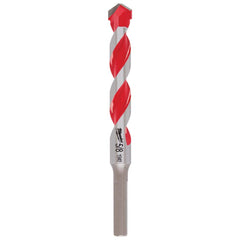 Milwaukee Tool - Rotary Drill/Hammer Drill Bits; Drill Bit Size (Inch): 5/8 ; Shank Type: 3-Flat ; Usable Length (Inch): 4.0000 ; Drill Bit Material: Carbide Tipped ; Flute Length (Inch): 4 ; Number of Pieces: 1.000 - Exact Tooling
