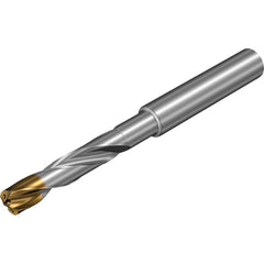 Sandvik Coromant - Taper Length Drill Bits; Drill Bit Size (mm): 9.13 ; Drill Bit Size (Decimal Inch): 0.3594 ; Drill Point Angle: 140 ; Drill Bit Material: Solid Carbide ; Drill Bit Finish/Coating: TiAlSiN/TiSiN ; Flute Type: Spiral - Exact Tooling