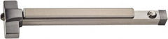 PDQ - 35 to 48" Wide Door Range, Antimicrobial, Satin Stainless Steel Finish Rim Exit Push Bar - Fits 37 to 48" Door - Exact Tooling