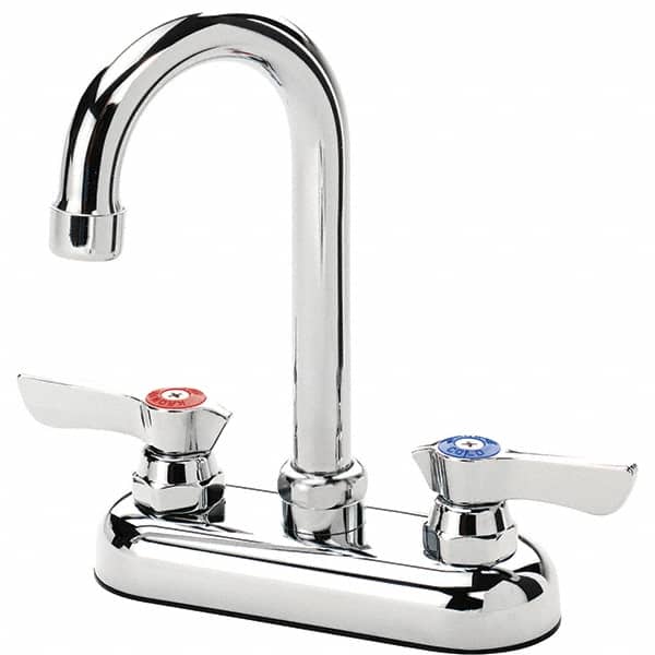 Krowne - Deck Mount, Bar and Hospitality Faucet without Spray - Two Handle, Color Coded Handle, Gooseneck Spout, No Drain - Exact Tooling