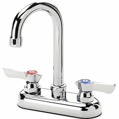 Krowne - Deck Mount, Bar and Hospitality Faucet without Spray - Two Handle, Color Coded Handle, Gooseneck Spout, No Drain - Exact Tooling