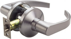 PDQ - Heavy Duty Passage Lever Lockset - 2-3/4" Back Set, Keyless Cylinder, Zinc, Antimicrobial Coated, Satin Chrome Plated Finish - Exact Tooling