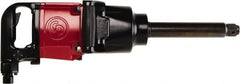 Chicago Pneumatic - 1" Drive, 3,700 RPM, 2,065 Ft/Lb Torque Impact Wrench - D-Handle, 540 IPM, 12 CFM, 90 psi, 1/2" NPT Inlet - Exact Tooling