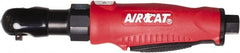 AIRCAT - 3/8" Drive, 380 RPM, 35 Ft/Lb Torque Ratchet Wrench - Inline Handle, 4 CFM, 90 psi, 1/4" NPT Inlet - Exact Tooling