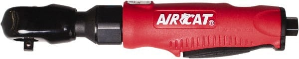 AIRCAT - 3/8" Drive, 280 RPM, 70 Ft/Lb Torque Ratchet Wrench - Inline Handle, 4 CFM, 90 psi, 1/4" NPT Inlet - Exact Tooling