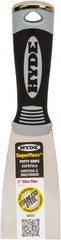 Hyde Tools - 2" Wide Spring Blade Stainless Steel Putty Knife - Flexible, Plastic Handle - Exact Tooling
