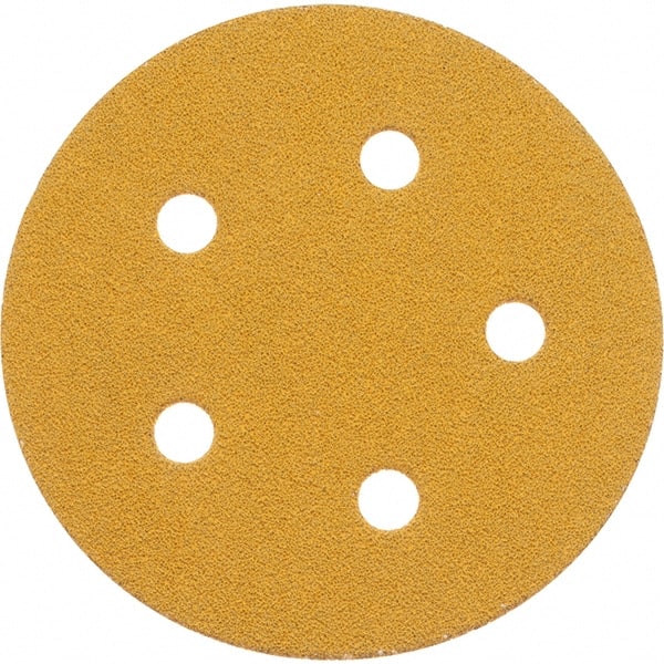3M - 5" Diam, 120 Grit, Aluminum Oxide Hook & Loop Disc - Fine Grade, Coated, Series 255L - Exact Tooling
