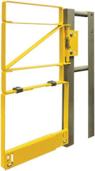 FabEnCo - Carbon Steel Self Closing Rail Safety Gate - Fits 31 to 33-1/2" Clear Opening, 25" Wide x 42" Door Height, - Exact Tooling