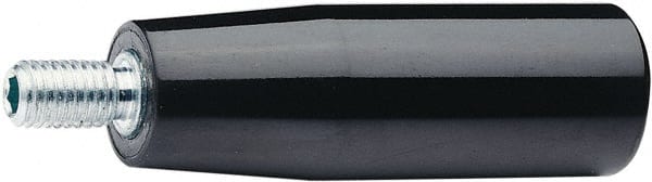 Elesa - M6 Threaded Stem, Revolving Handwheel & Machine Handle - Duroplast Traditional Handle, 0.51" Long Steel Stem, 1.57" Handle Length - Exact Tooling