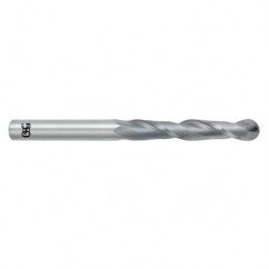 1/2" Dia. - 6" OAL - Bright CBD - Ball End SE EM - 2 FL - Exact Tooling