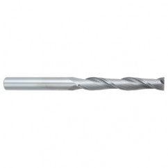 5/8 Dia. x 6 Overall Length 2-Flute Square End Solid Carbide SE End Mill-Round Shank-Center Cutting-Uncoated - Exact Tooling