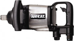 AIRCAT - 1" Drive, 5,000 RPM, 1,800 Ft/Lb Torque Impact Wrench - D-Handle, 1,400 IPM, 12 CFM, 90 psi, 1/2" NPT Inlet - Exact Tooling