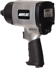 AIRCAT - 3/4" Drive, 6,000 RPM, 1,400 Ft/Lb Torque Impact Wrench - Pistol Grip Handle, 1,600 IPM, 8 CFM, 90 psi, 3/8" NPT Inlet - Exact Tooling