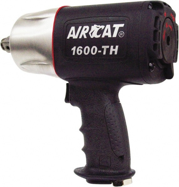 AIRCAT - 3/4" Drive, 4,500 RPM, 1,200 Ft/Lb Torque Impact Wrench - Pistol Grip Handle, 900 IPM, 8 CFM, 90 psi, 3/8" NPT Inlet - Exact Tooling