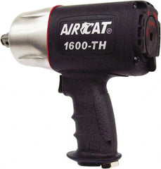AIRCAT - 3/4" Drive, 4,500 RPM, 1,200 Ft/Lb Torque Impact Wrench - Pistol Grip Handle, 900 IPM, 8 CFM, 90 psi, 3/8" NPT Inlet - Exact Tooling