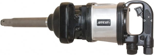 AIRCAT - 1" Drive, 4,500 RPM, 2,300 Ft/Lb Torque Impact Wrench - D-Handle, 1,100 IPM, 16 CFM, 90 psi, 1/2" NPT Inlet - Exact Tooling