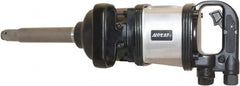 AIRCAT - 1" Drive, 4,500 RPM, 2,300 Ft/Lb Torque Impact Wrench - D-Handle, 1,100 IPM, 16 CFM, 90 psi, 1/2" NPT Inlet - Exact Tooling