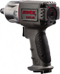 AIRCAT - 1/2" Drive, 10,000 RPM, 500 Ft/Lb Torque Impact Wrench - Pistol Grip Handle, 1,350 IPM, 6 CFM, 90 psi, 1/4" NPT Inlet - Exact Tooling