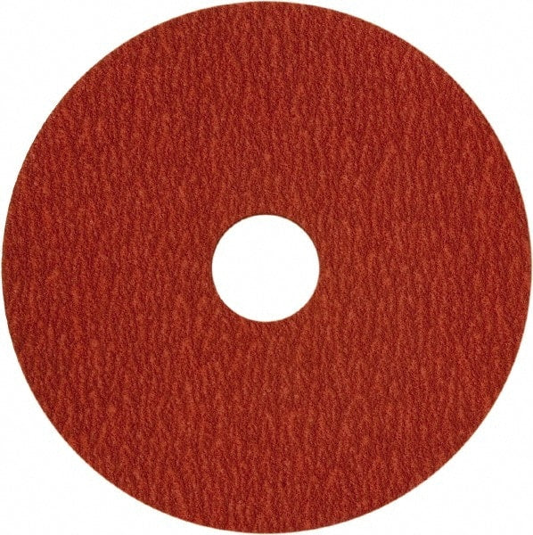 VSM - 7" Diam 7/8" Hole 36 Grit Fiber Disc - Ceramic, 8,000 Max RPM - Exact Tooling