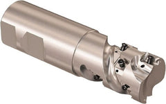 Seco - 1" Cutting Diam, 1" Shank Diam, 8mm Max Depth of Cut, Straight Shank Indexable Copy End Mill - 2 Inserts, LOEX Insert, R217.94 Toolholder - Exact Tooling