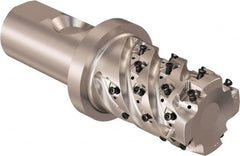 Seco - 40mm Cutting Diam, 32mm Shank Diam, 8mm Max Depth of Cut, Straight Shank Indexable Copy End Mill - 4 Inserts, LOEX Insert, R217.94 Toolholder - Exact Tooling