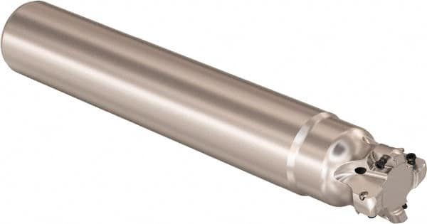 Seco - 32mm Cutting Diam, 32mm Shank Diam, 0.9mm Max Depth of Cut, Straight Shank Indexable Copy End Mill - 4 Inserts, LOHT Insert, R217.21 Toolholder - Exact Tooling