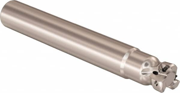 Seco - 25mm Cutting Diam, 25mm Shank Diam, 0.9mm Max Depth of Cut, Straight Shank Indexable Copy End Mill - 3 Inserts, LOHT Insert, R217.21 Toolholder - Exact Tooling